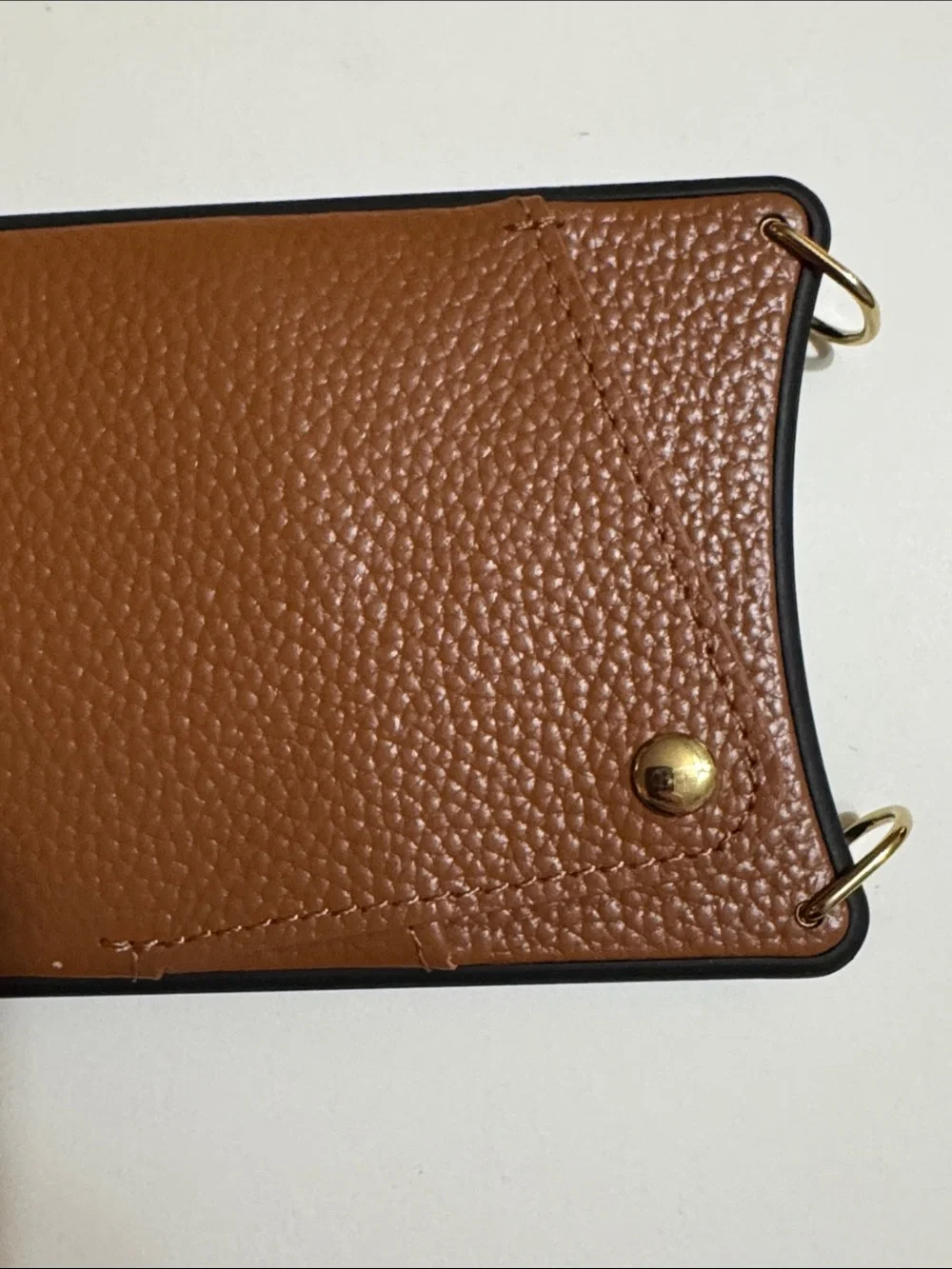 Bandolier Emma Leather Card Pocket Phone Case in Brown iPhone 16 ProMax